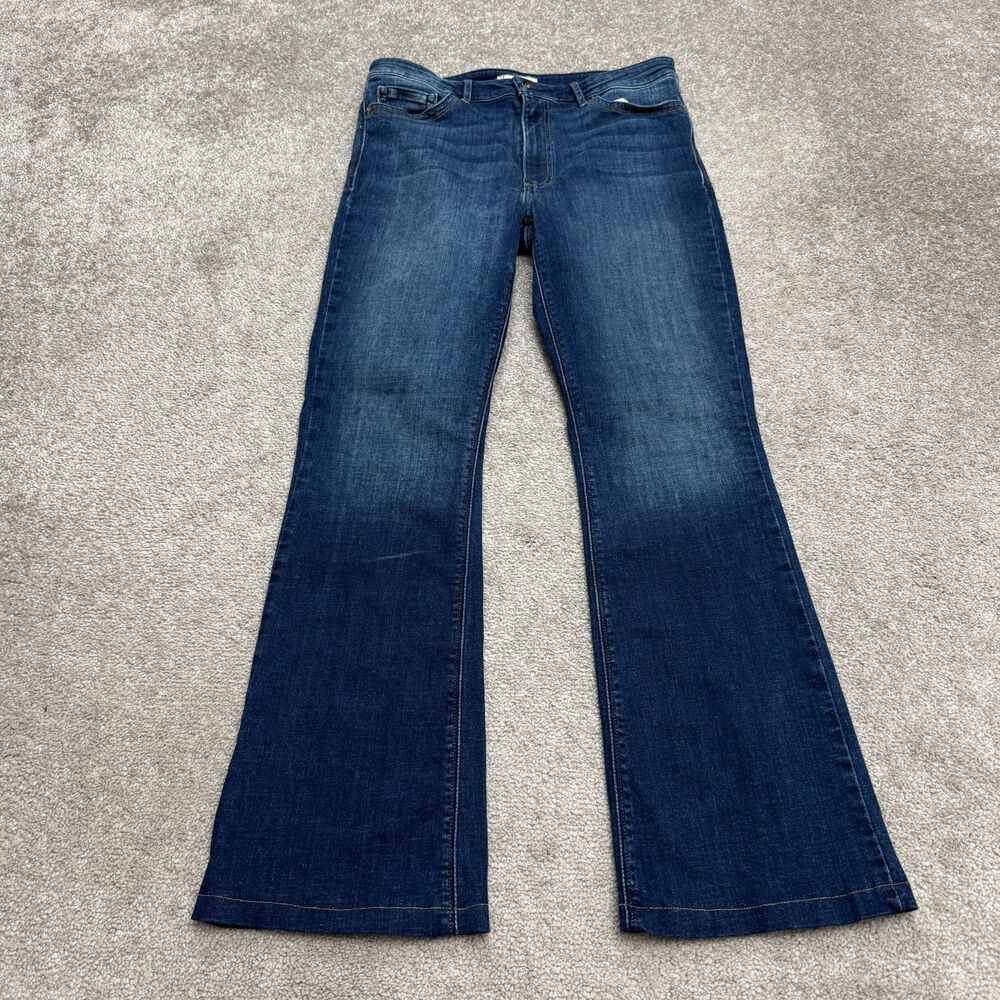 Morrison Starlet Flared Denim Jeans Womens 30 Blue Mid Rise Stretch Casual 30x29